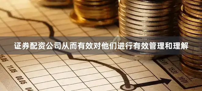 证券配资公司从而有效对他们进行有效管理和理解